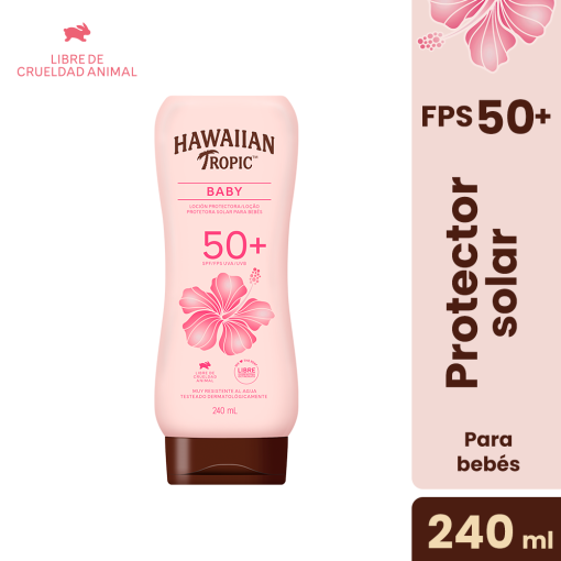 Hawaiian Tropic "Baby" Loción 50-SPF 240ml - Imagen 2