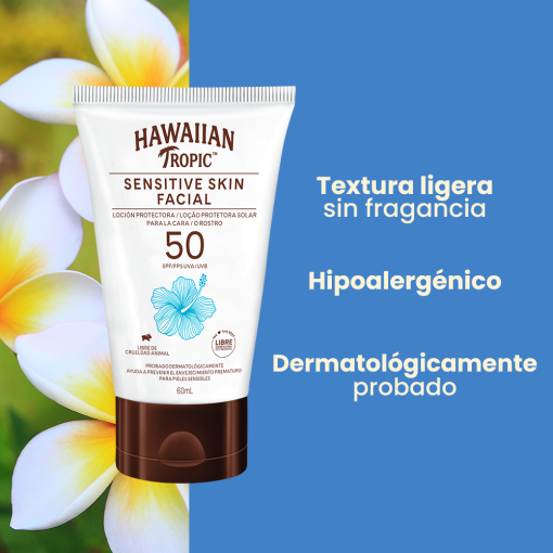 HT "Sensitive Skin" Loción facial 50-SPF 60ml - Imagen 3